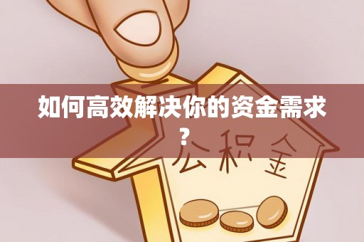 温泉如何高效解决你的资金需求？