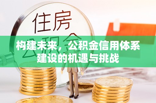 温泉构建未来，公积金信用体系建设的机遇与挑战